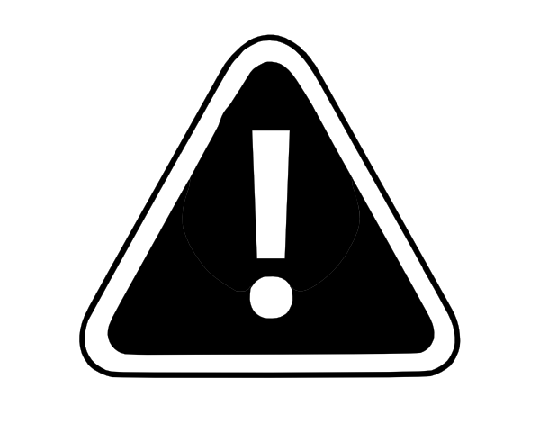 Road Sign Black And White Clip Art - Road Sign Black And White (600x480), Png Download