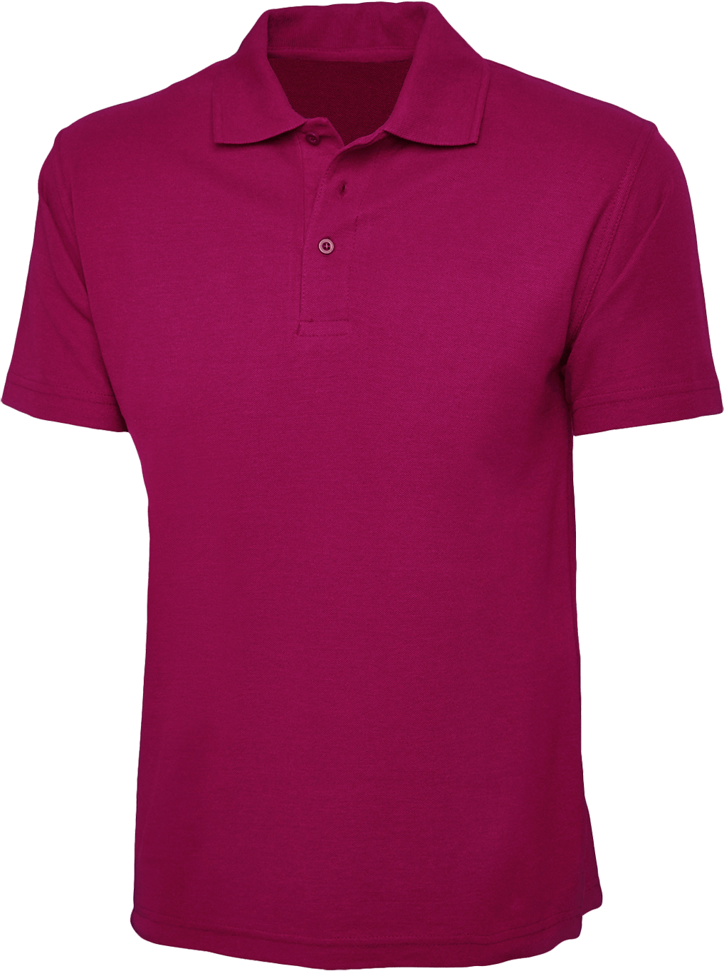 Plain Fuchsia Pink Polo Shirt - Pánská Polokošile (1121x1494), Png Download