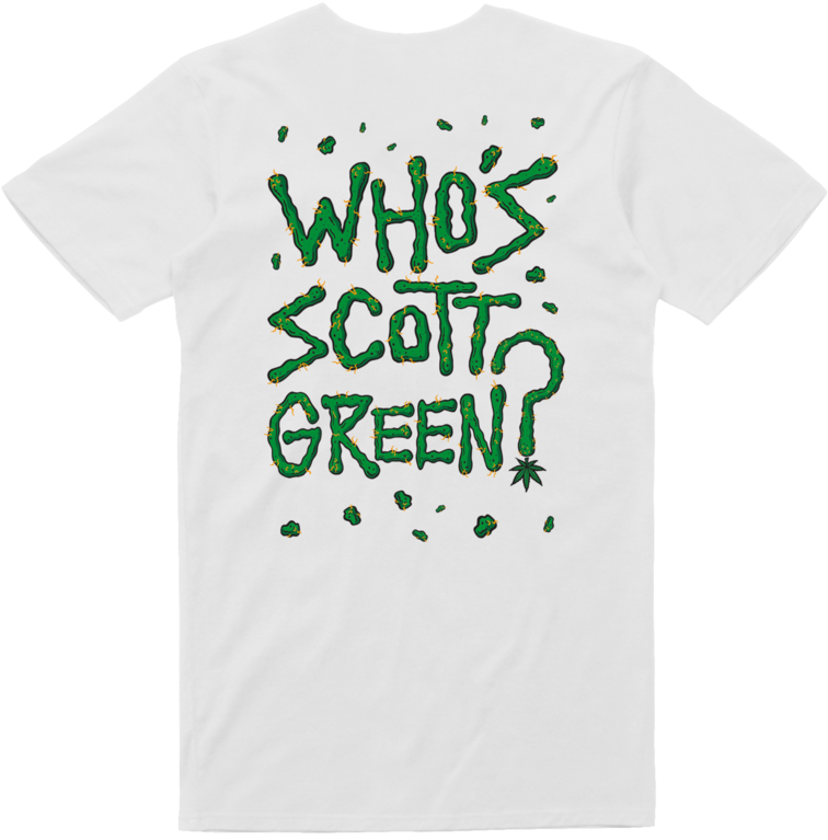 Who's Scott Green/ White T-shirt - Dune Rats Scott Green Shirt (1024x1024), Png Download