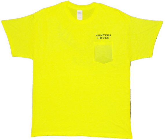 Men's Safetee Green Shirt W/pocket - T Shirt Yellow (640x480), Png Download