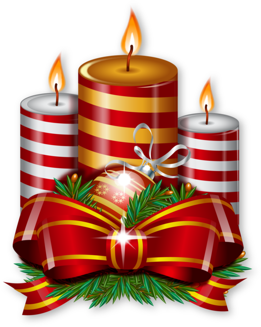 2dilfdj4bo Christmas Candle Arrangement - Christmas Day (560x700), Png Download