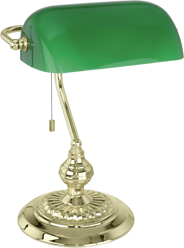 Desk Lamp Green Banking Furnishings Transparent - Eglo 90967 | Table Lamp Fittings | Banker (900x900), Png Download