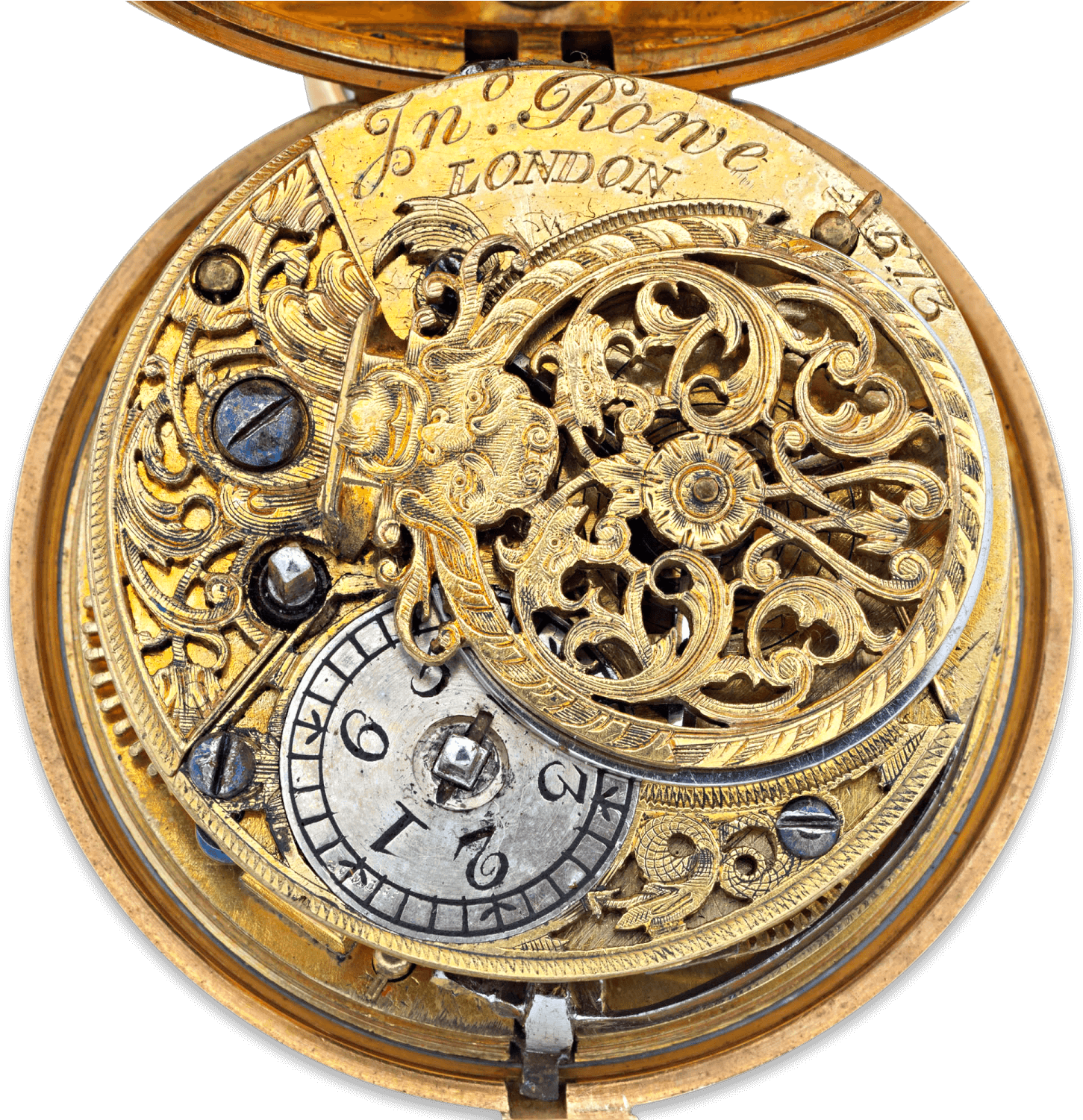18th-century English Gold Pocket Watch - Pocket Watch (1875x1500), Png Download