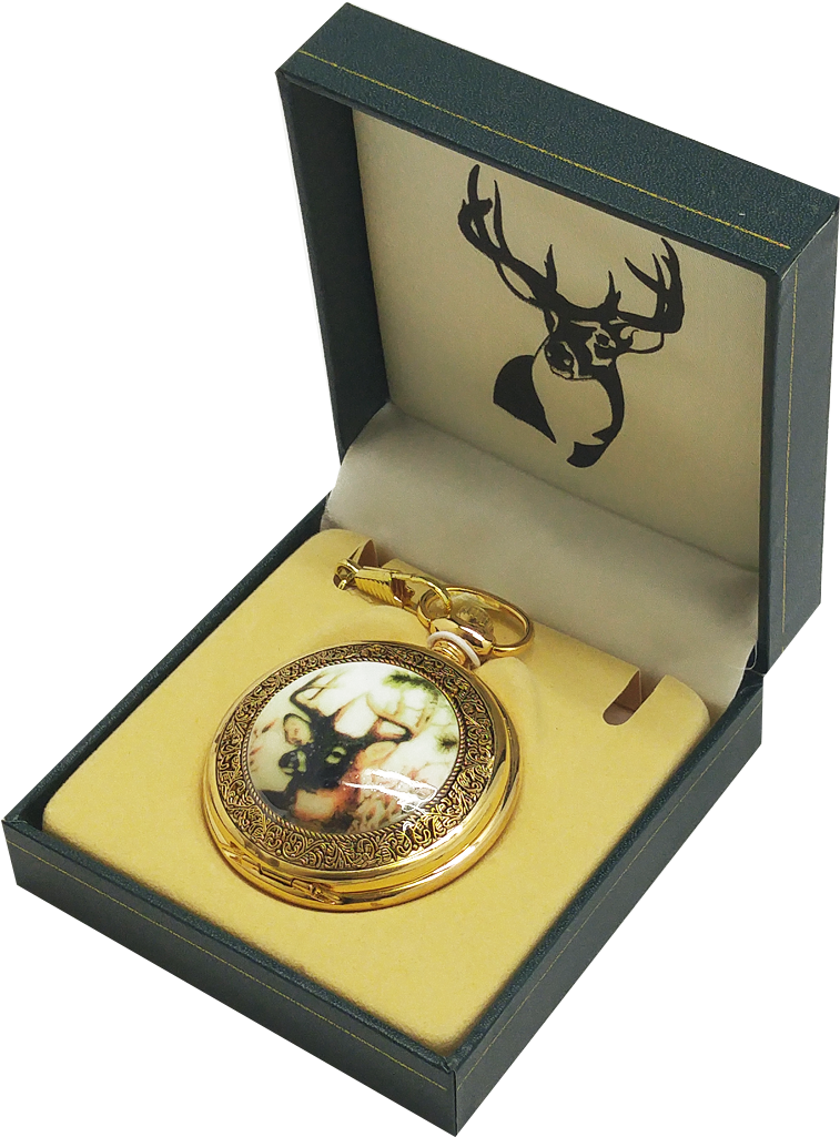White Tailed Deer Pocket Watch - White Tail Deer Pocket Watch (1024x1024), Png Download