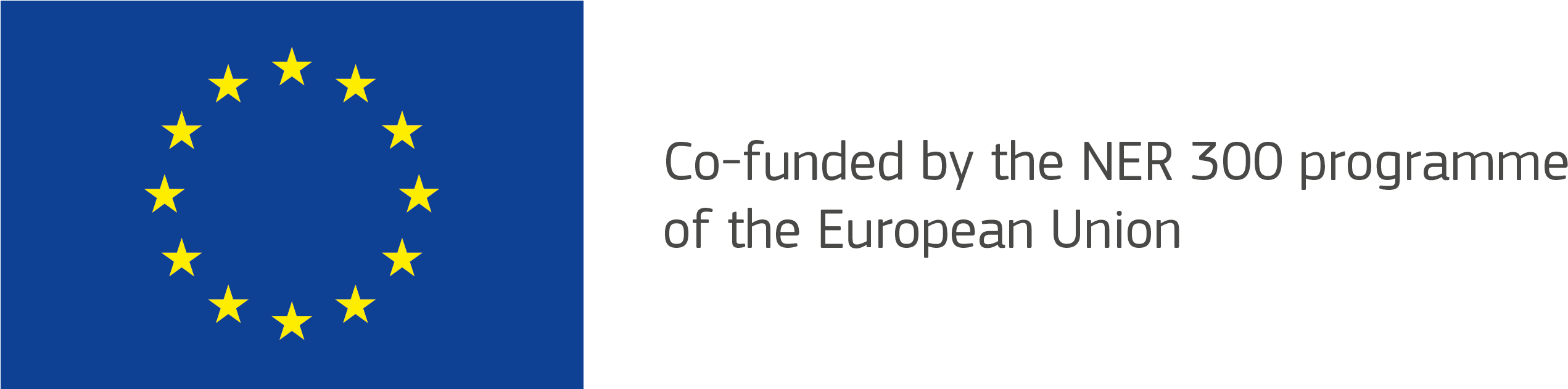 Eu Flag Ner 300 Cofunded Logo - Italy (2568x630), Png Download