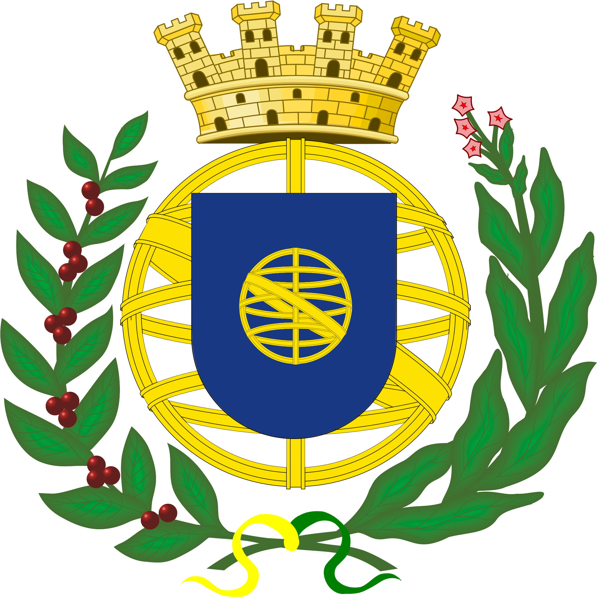 Redesignscoat Of Arms For A Brazilian Republic - Greater Brazil Coat Of Arms (2244x2244), Png Download