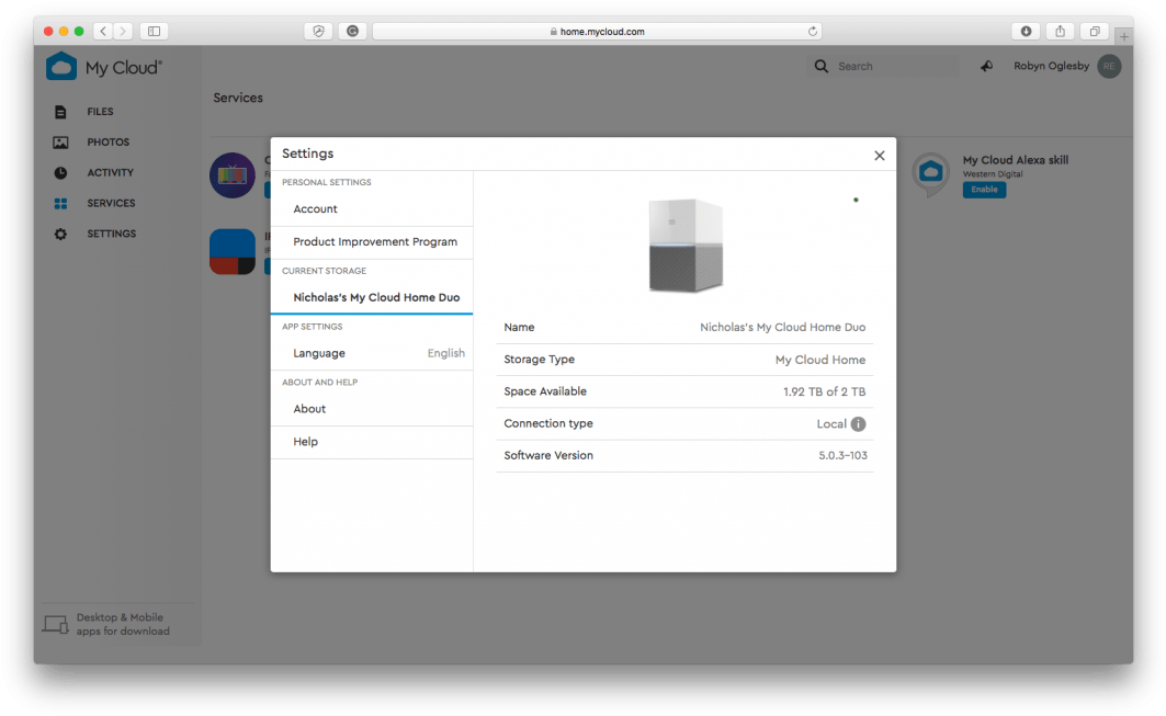 Western Digital My Cloud Home Review - Wd My Cloud Home (1080x668), Png Download