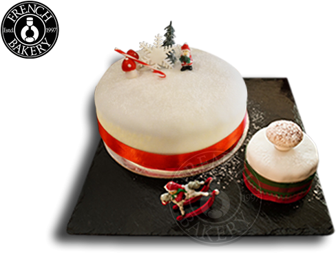 Icing Christmas Cake - Birthday Cake (643x422), Png Download