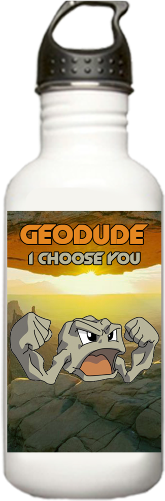 Pokemon Geodude Water Bottle - Cafepress Bouvier Des Flandres C Stainless Water Bottle (1024x1024), Png Download