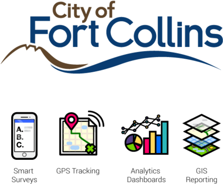 City Of Fort Collins Logotype Technologies Used - City Of Fort Collins Utilities (500x583), Png Download