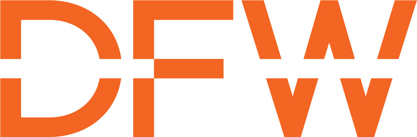 Dfw Logo Jpg Color - Dallas Fort Worth International Airport Logo (1813x900), Png Download