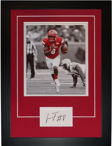 Lamar Jackson Autographed Louisville Cardinals “signature - Lamar Jackson (500x500), Png Download