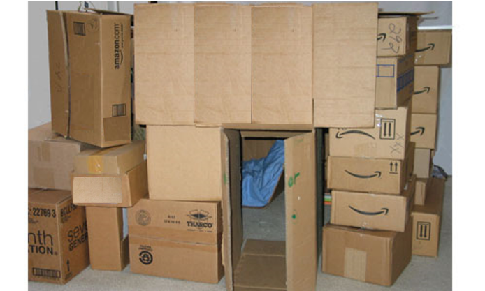 A Box Fort - Kid Forts (825x468), Png Download