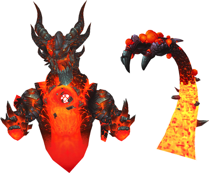 Zip Deathwing Claw Corrupted - Wow Deathwing Png (700x579), Png Download