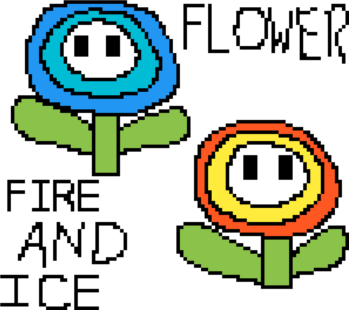 Fire & Ice Flowers - Penis Llama (1200x1200), Png Download