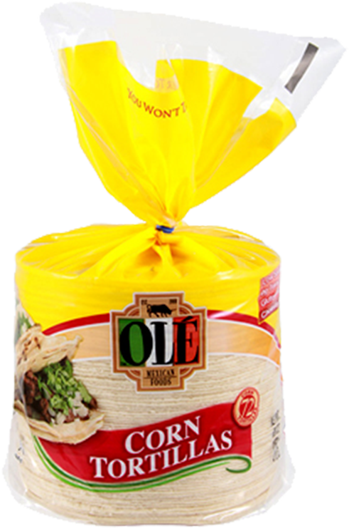 White Corn Tortillas - Ole Mexican Foods (712x882), Png Download