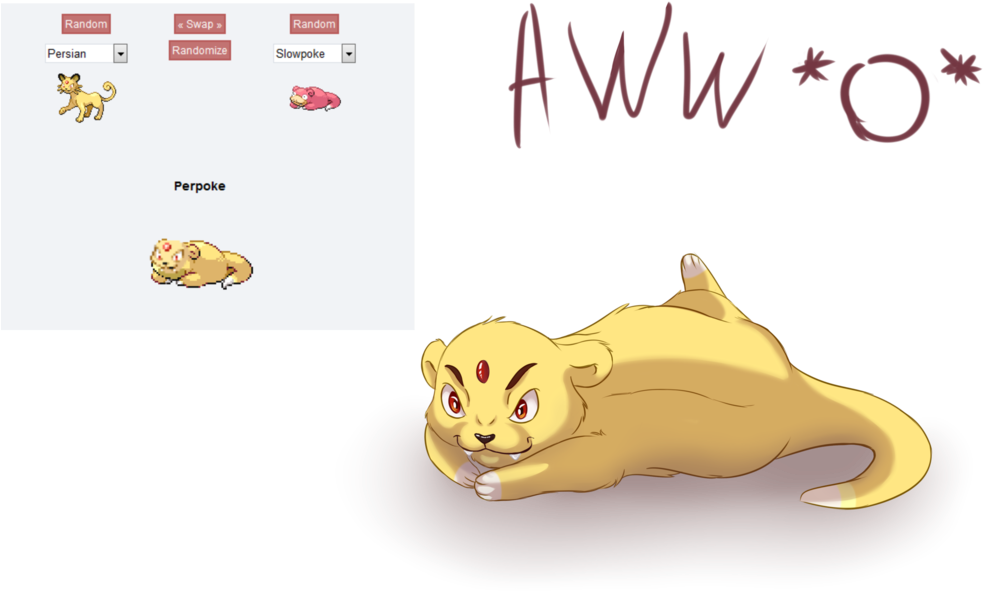 Random E Swap S Random Persian Randomize Slowpoke - Pinterest (1024x683), Png Download