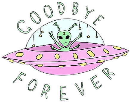 Frame Tumblr Photo Photography Foto Overlay Free Png - Goodbye Forever Alien (500x406), Png Download