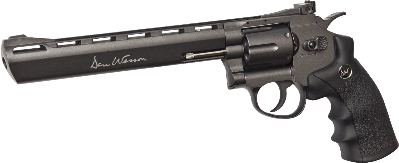 Revolver Pistol - Asg Dan Wesson 8 Inch Revolver (1326x635), Png Download