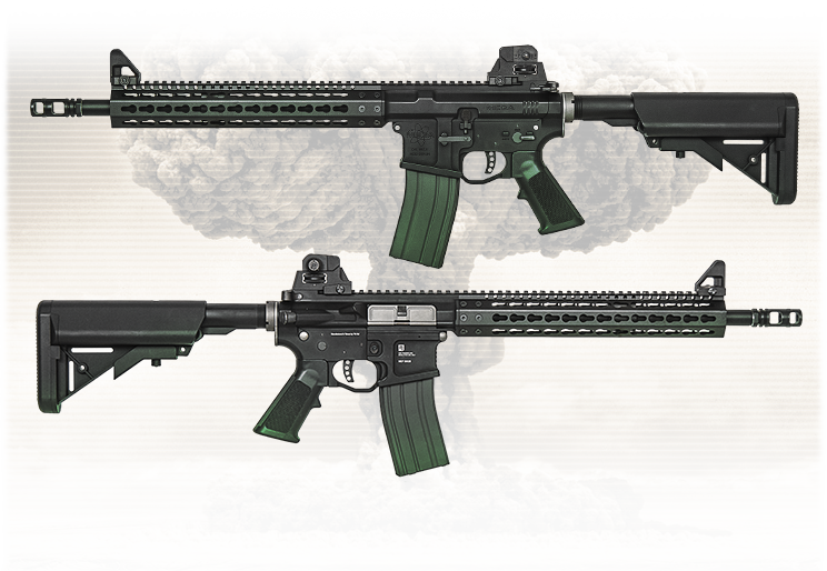 360 380 Fps Magazine Capacity - M4 With Angled Grip (744x514), Png Download