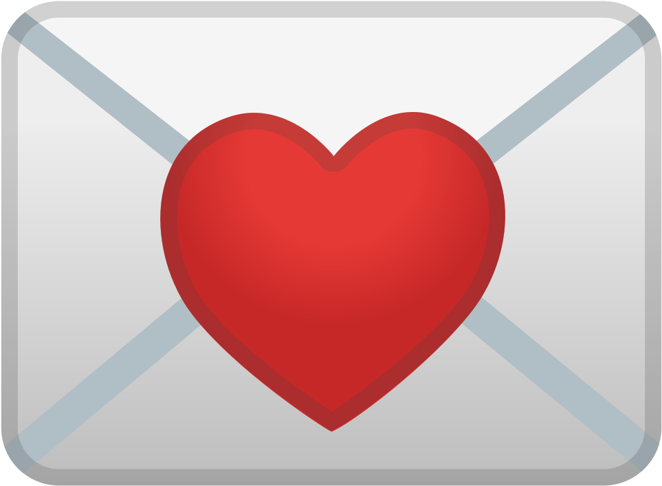 Download Svg Download Png - Carta De Amor Com Emojis (1024x1024), Png Download