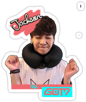 Jackson Got7 Stickers Download - แบ ม แบ ม Got7 Png (375x360), Png Download