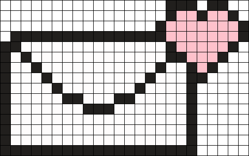 Love Letter Perler Bead Pattern / Bead Sprite - Wu Tang Pixel Art (505x316), Png Download