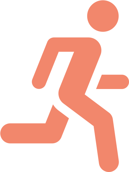 Health & Fitness - Symbol Icon Jogging (600x600), Png Download