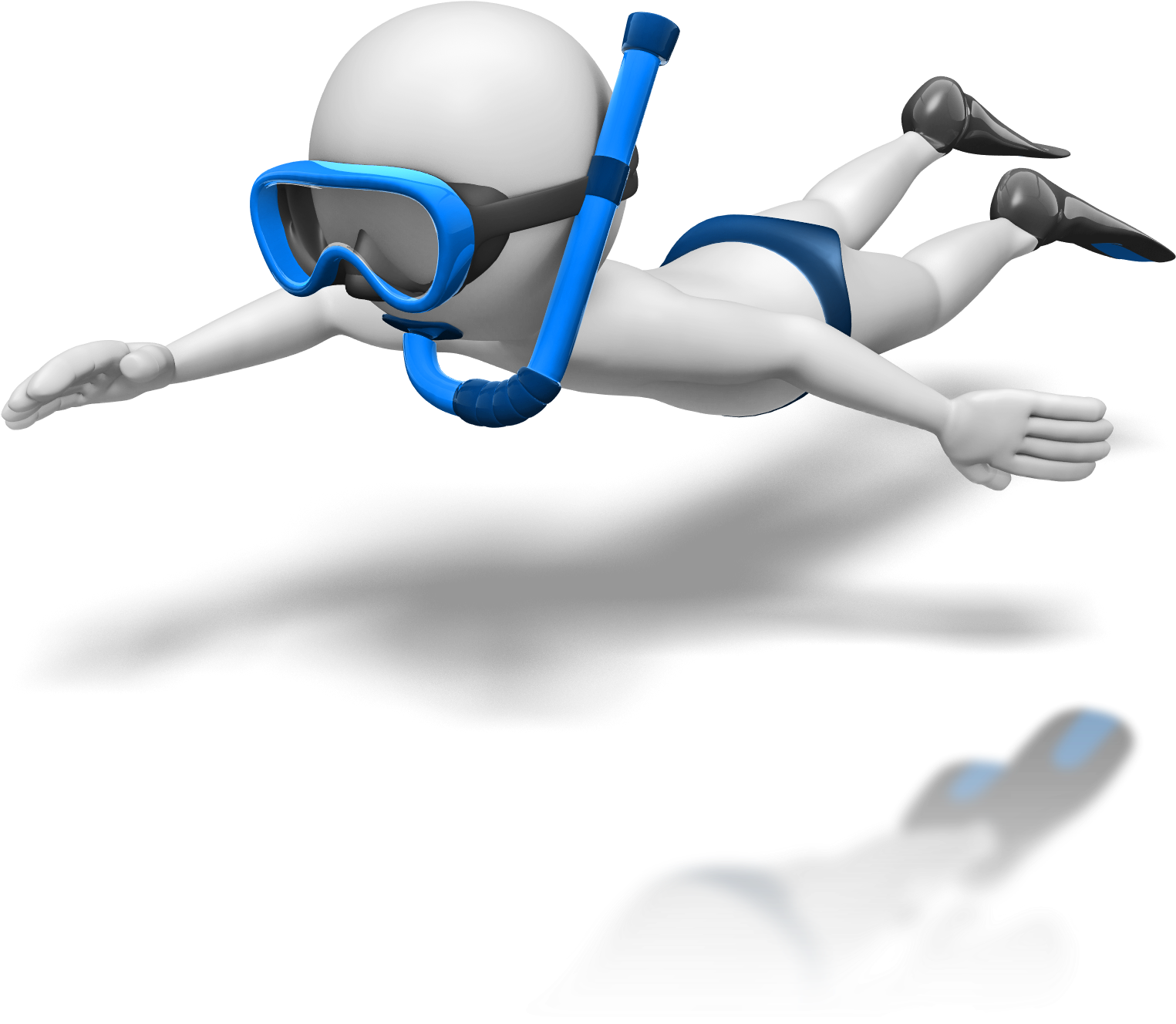 Diver Clipart Stick Figure - Transparent 3d Stick Figure Png (1600x1365), Png Download