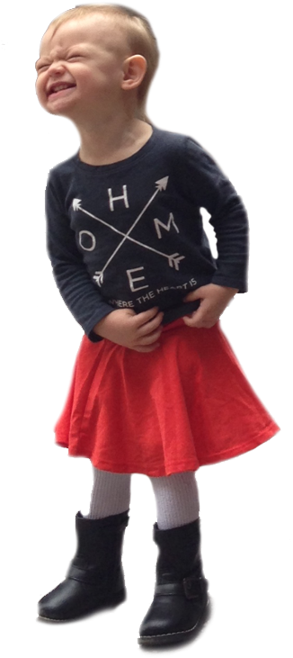 Persona Little Girl Leaning - Person Leaning Forward Png (450x800), Png Download