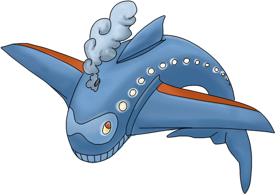 Submission By Spoopy Space Ghost - Flying Whale Pokemon (1024x768), Png Download