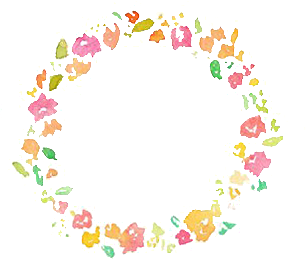 Fresh Pink Flowers Hand Drawn Garland Decorative Elements - Lila Name (1024x980), Png Download