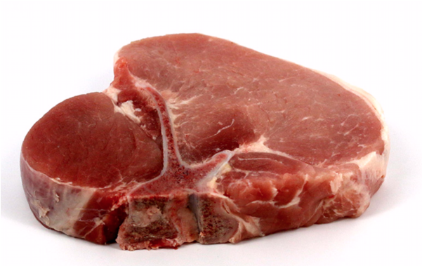 Central Market All Natural Center Cut Rib Pork Chops - Pork Steak (600x600), Png Download