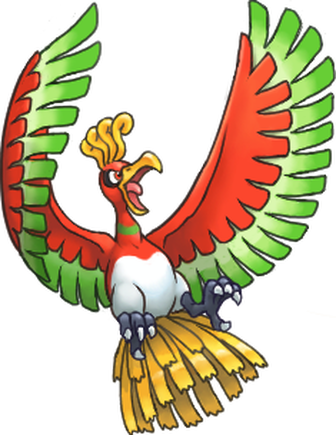 Ho-oh - Pokemon Ho Oh (336x435), Png Download
