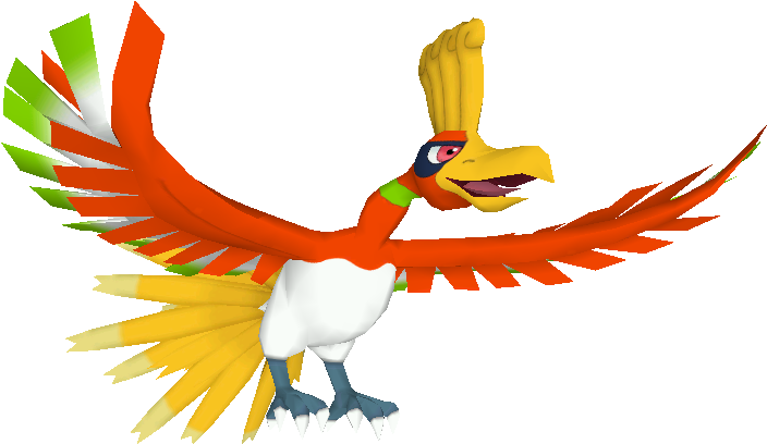 Download Zip Archive - Ho Oh Pokemon Battle Revolution (750x650), Png Download