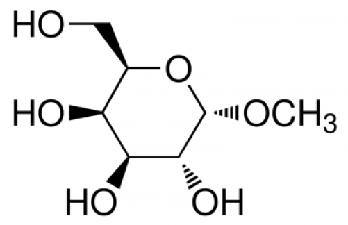 1 O Methyl Alpha D Galactopyranoside - Methyl Bd Glucopyranoside (500x500), Png Download