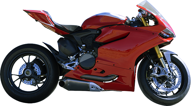 Motorcycle - Red Motorcycle (650x360), Png Download