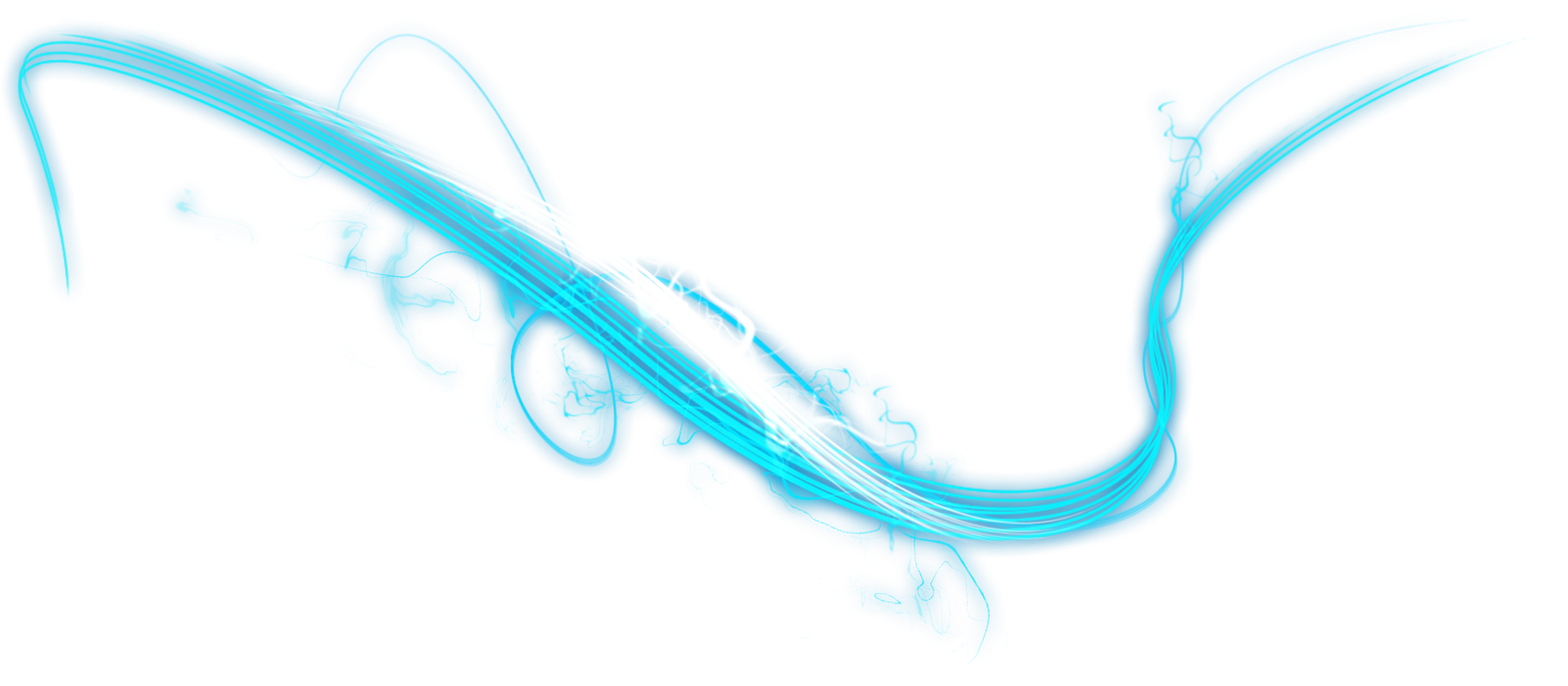 Label Tag, Futbol - Efeito De Luz Png Azul (1600x731), Png Download