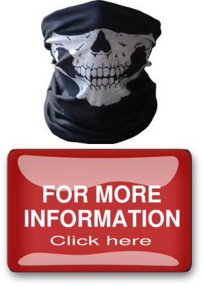 Usa Skull Tubular Mask Bandana Motorcycle Scarf Face - Motorcycle Face Masks 2 Pieces Xpassion Skull Mask (297x417), Png Download