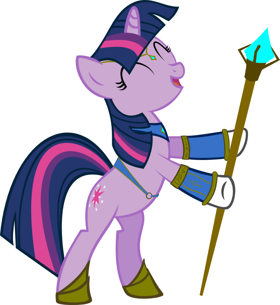Ironm17, Eyes Closed, Female, Magic Staff, Mare, Pony, - Friendship Is Magic Twilight Sparkle (912x993), Png Download
