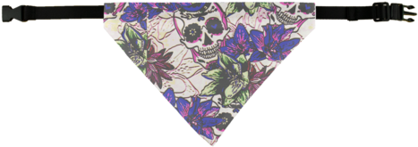 Series 1 Skull 6 ﻿pet Bandana - Rnk Shops Sugar Skulls & Flowers Melamine Platter (480x480), Png Download