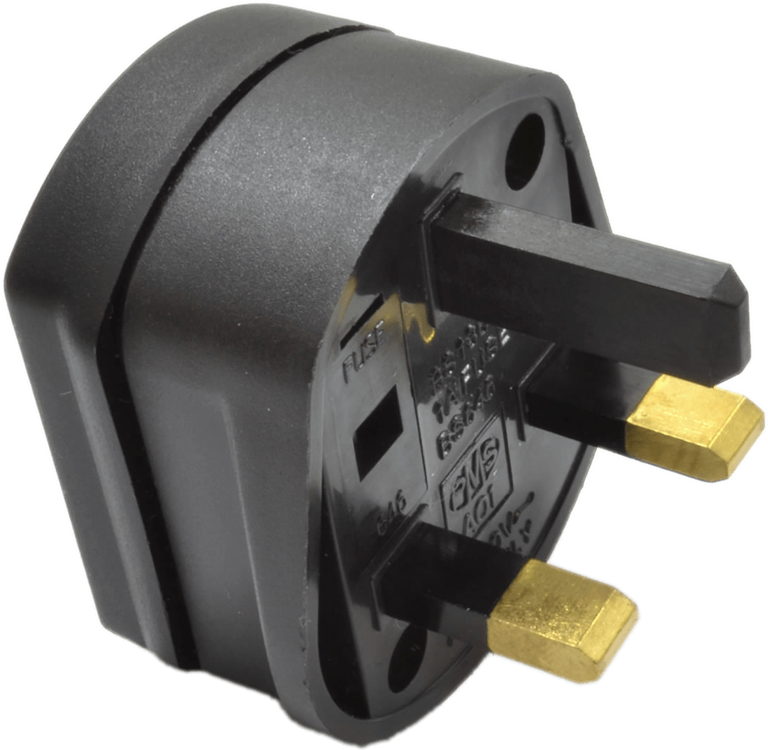 Plug Uk Black Transparent Png Sticker - Ac Power Plugs And Sockets (1600x1600), Png Download