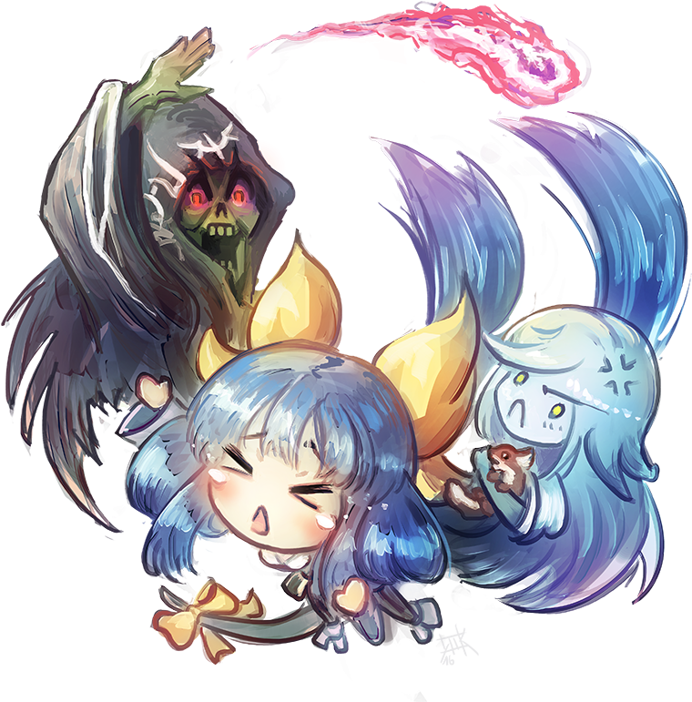 Guilty Gear Ik Dizzy Chibi No Bg By Cubehero-dabcjqt - Cartoon (800x800), Png Download