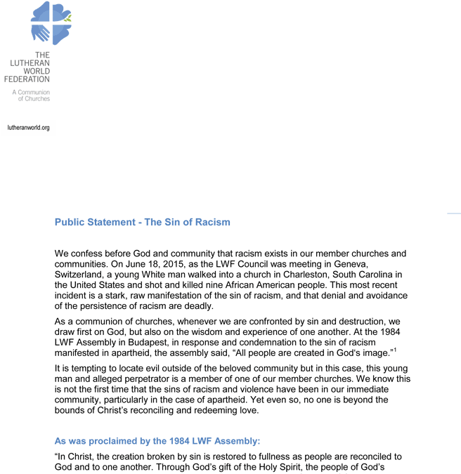 Download Pdf - Lutheran World Federation (702x702), Png Download