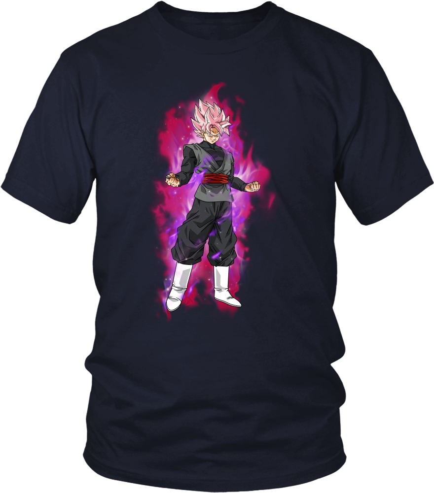 Black Goku Super Saiyan Rose T Shirt - Perfect Time Ring Goku Gokou Black Ssj Rose Zamasu (1000x1000), Png Download