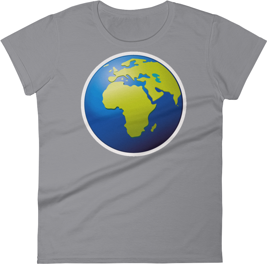 Women's Emoji T Shirt - Planet Earth Tshirt Save Our Planet Stop Climate Change (1000x1000), Png Download