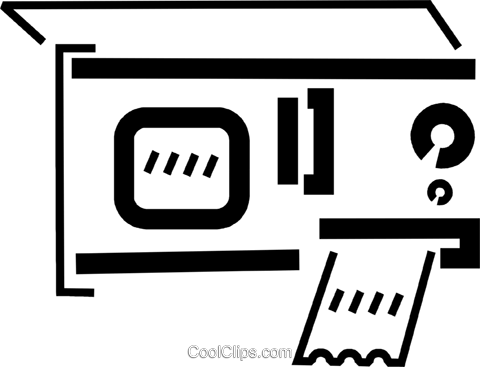 Parking Ticket Dispenser Royalty Free Vector Clip Art - Ticket Dispenser Clipart (480x367), Png Download