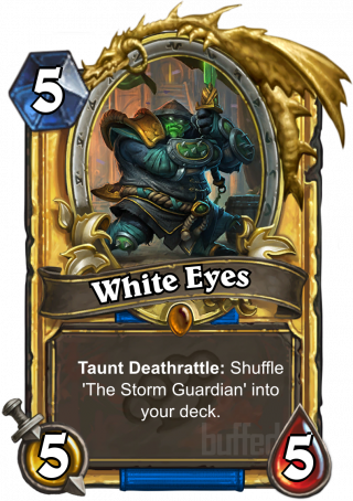 White Eyes - Saurfang Hearthstone (320x454), Png Download