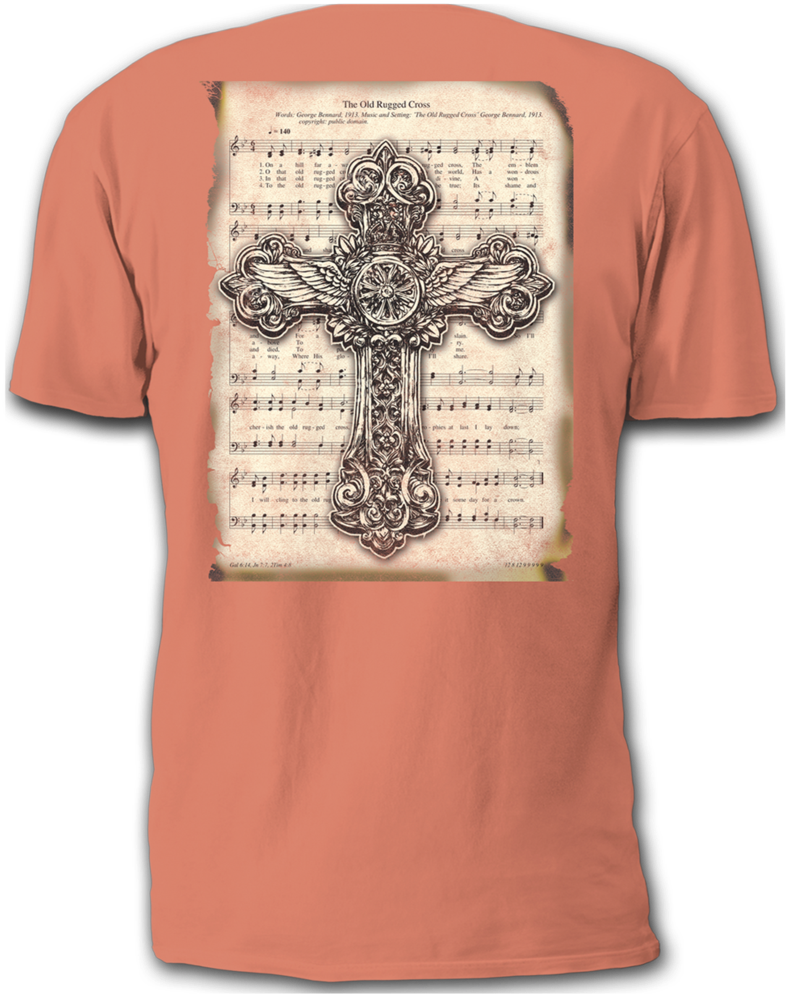 "the Old Rugged Cross" T-shirt - Trends International Celtic Cross 18"x 24" Coloring (881x1024), Png Download