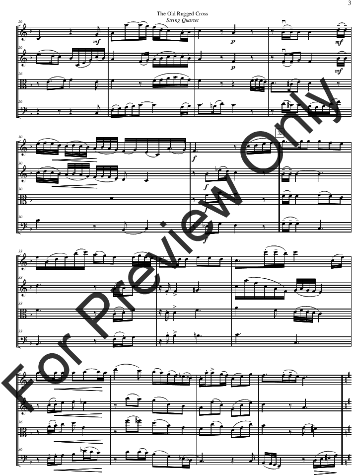 The Old Rugged Cross Thumbnail - Riverside March Ryan Nowlin Snare (816x1056), Png Download